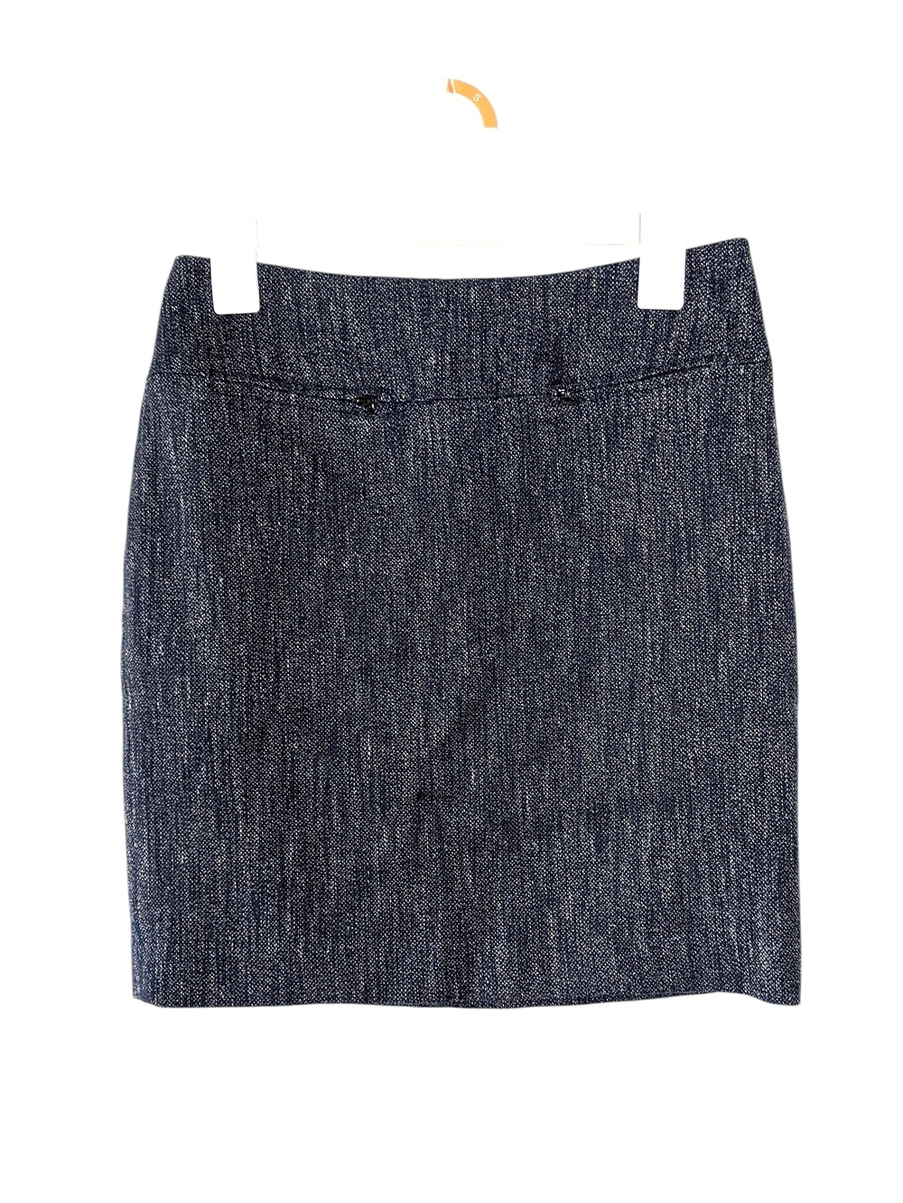 Like New Ann Taylor Women's Navy Tweed Pencil Skirt Size 4P